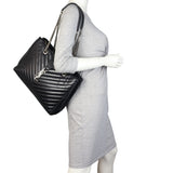 Saint Laurent Chevron Shopping Tote