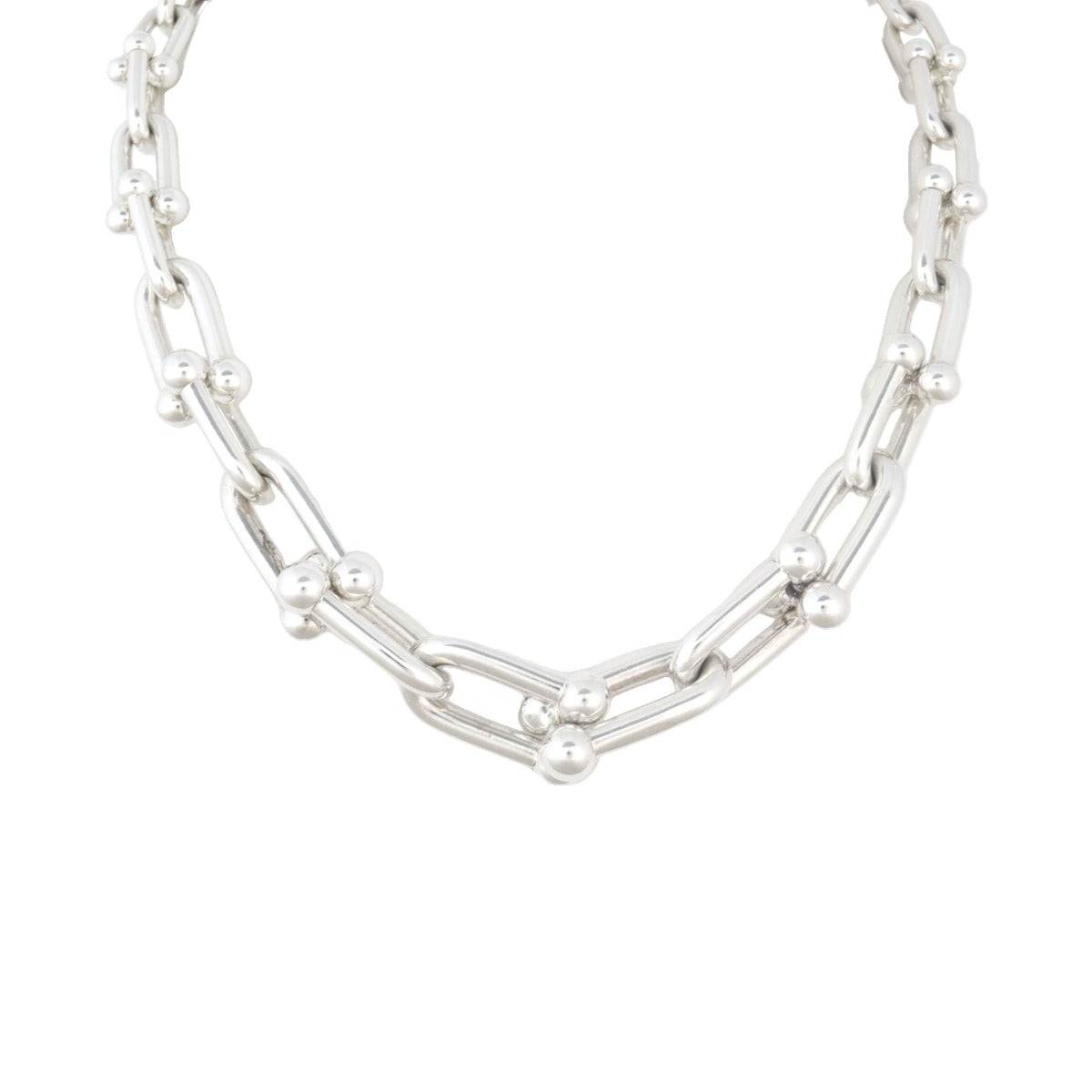 Tiffany & Co HardWear Graduated Link Sterling Silver Necklace