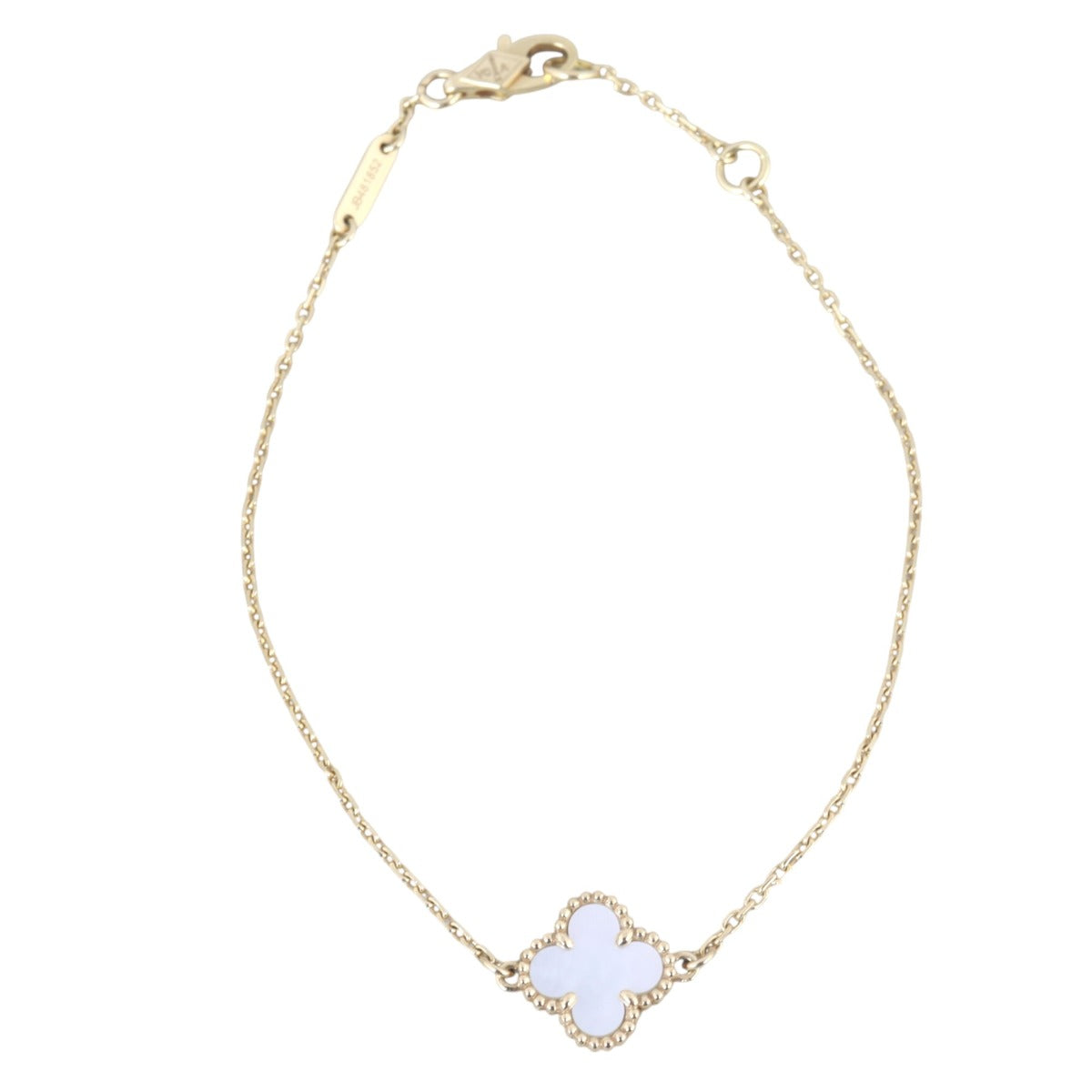 Van Cleef & Arpels Sweet Alhambra Mother of Pearl 18k Yellow Gold Bracelet