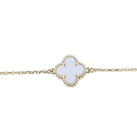 Van Cleef & Arpels Sweet Alhambra Mother of Pearl 18k Yellow Gold Bracelet