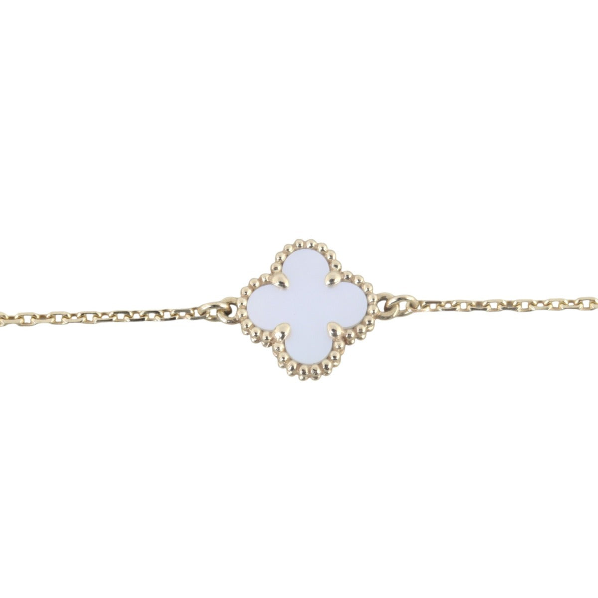 Van Cleef & Arpels Sweet Alhambra Mother of Pearl 18k Yellow Gold Bracelet