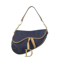 Dior Vintage Saddle Bag Denim