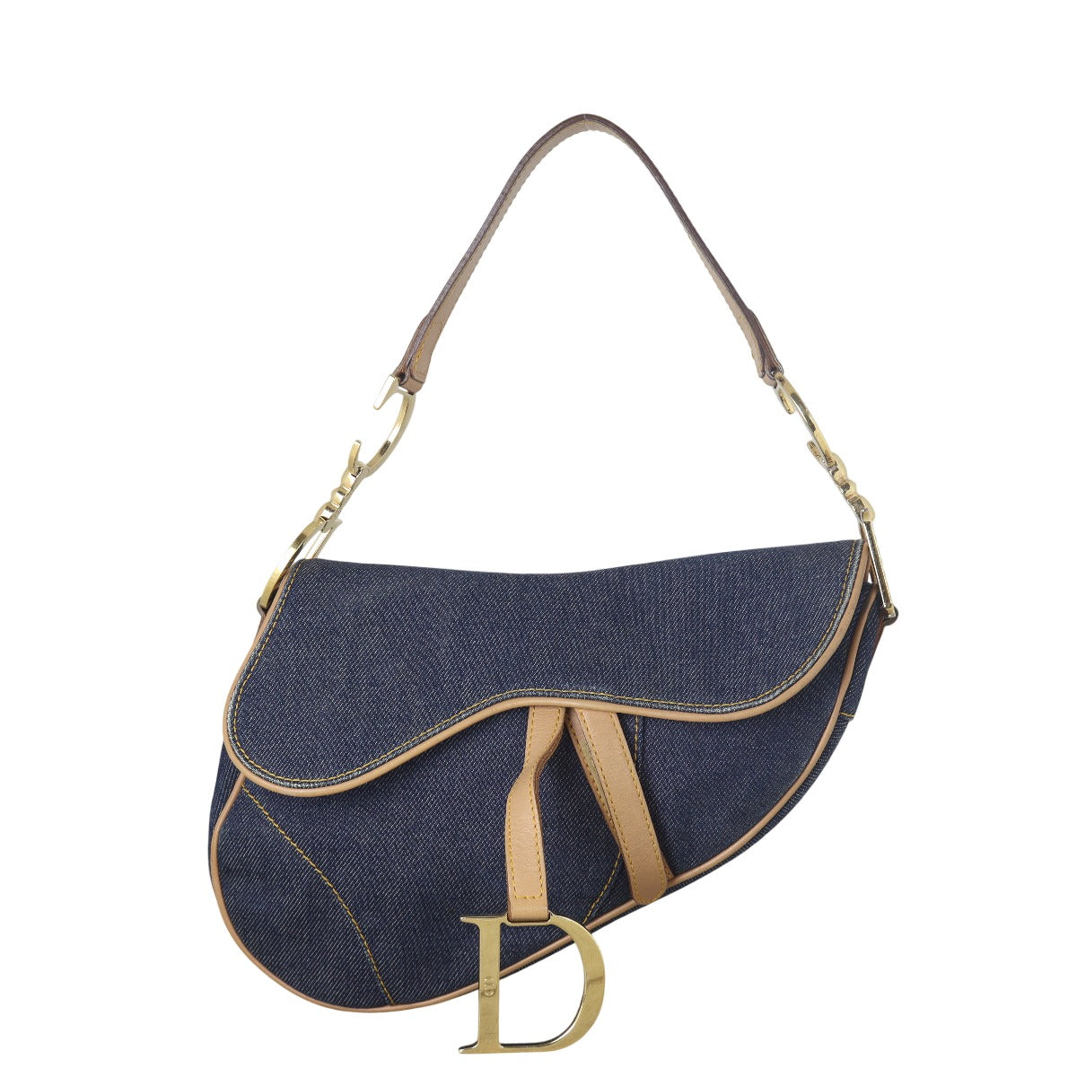 Dior Vintage Saddle Bag Denim