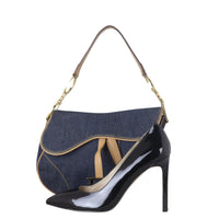 Dior Vintage Saddle Bag Denim