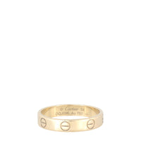 Cartier Love Ring Small 18k Yellow Gold