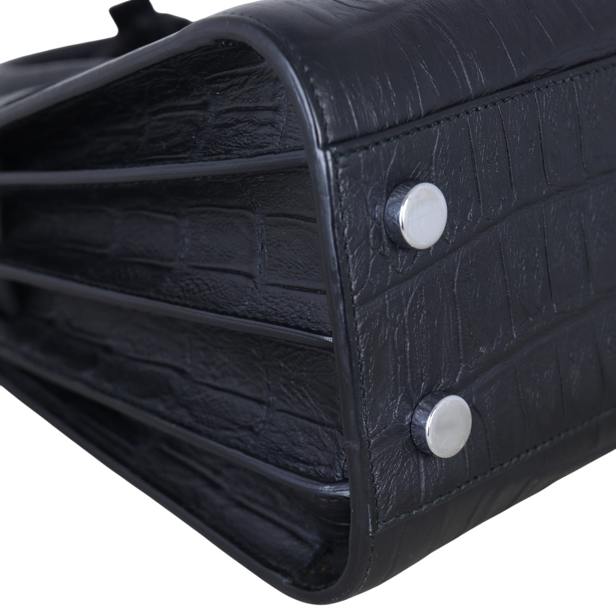 Saint Laurent Sac de Jour Nano Croc-Embossed