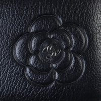 Chanel Camellia Embossed Flap Wallet