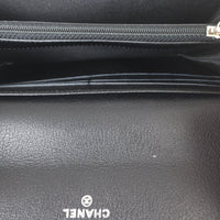 Chanel Camellia Embossed Flap Wallet