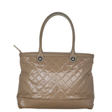 Chanel CC Patent Canvas Tote