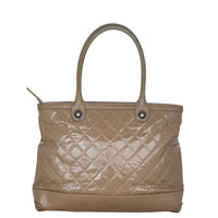 Chanel CC Patent Canvas Tote