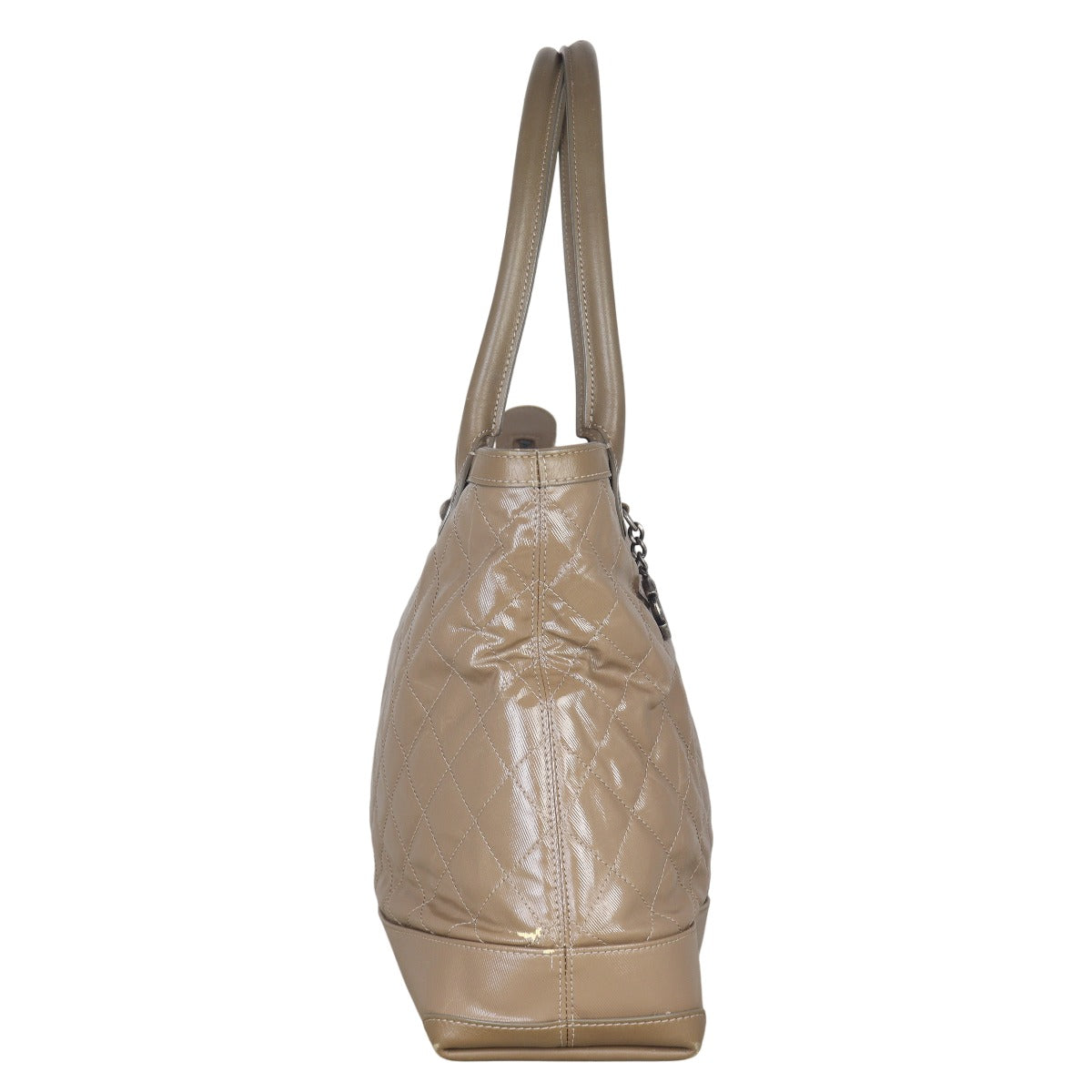 Chanel CC Patent Canvas Tote