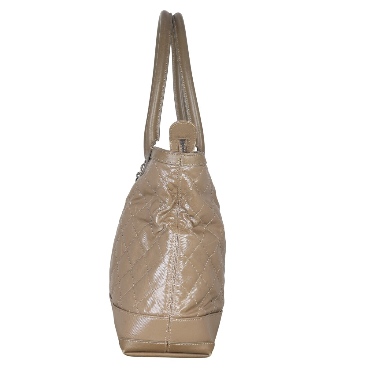 Chanel CC Patent Canvas Tote