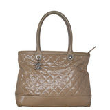Chanel CC Patent Canvas Tote
