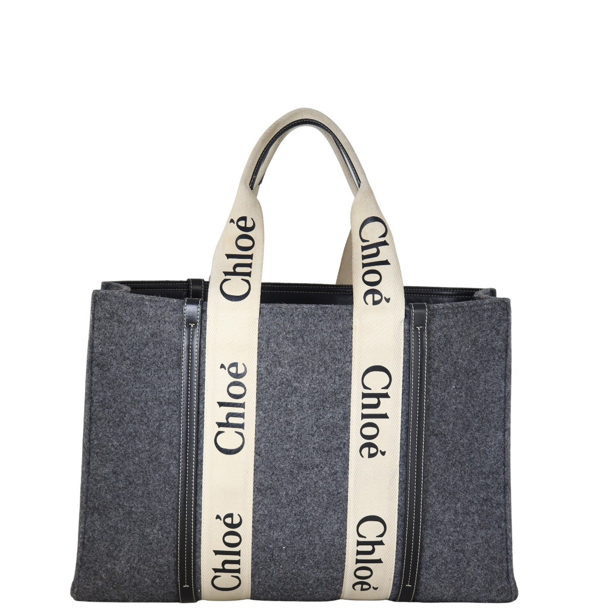 Chloe Woody Tote Bag Large Felt