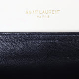 Saint Laurent Uptown Chain Wallet Croc-Embossed