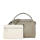 Fendi DotCom Top Handle Bag Python