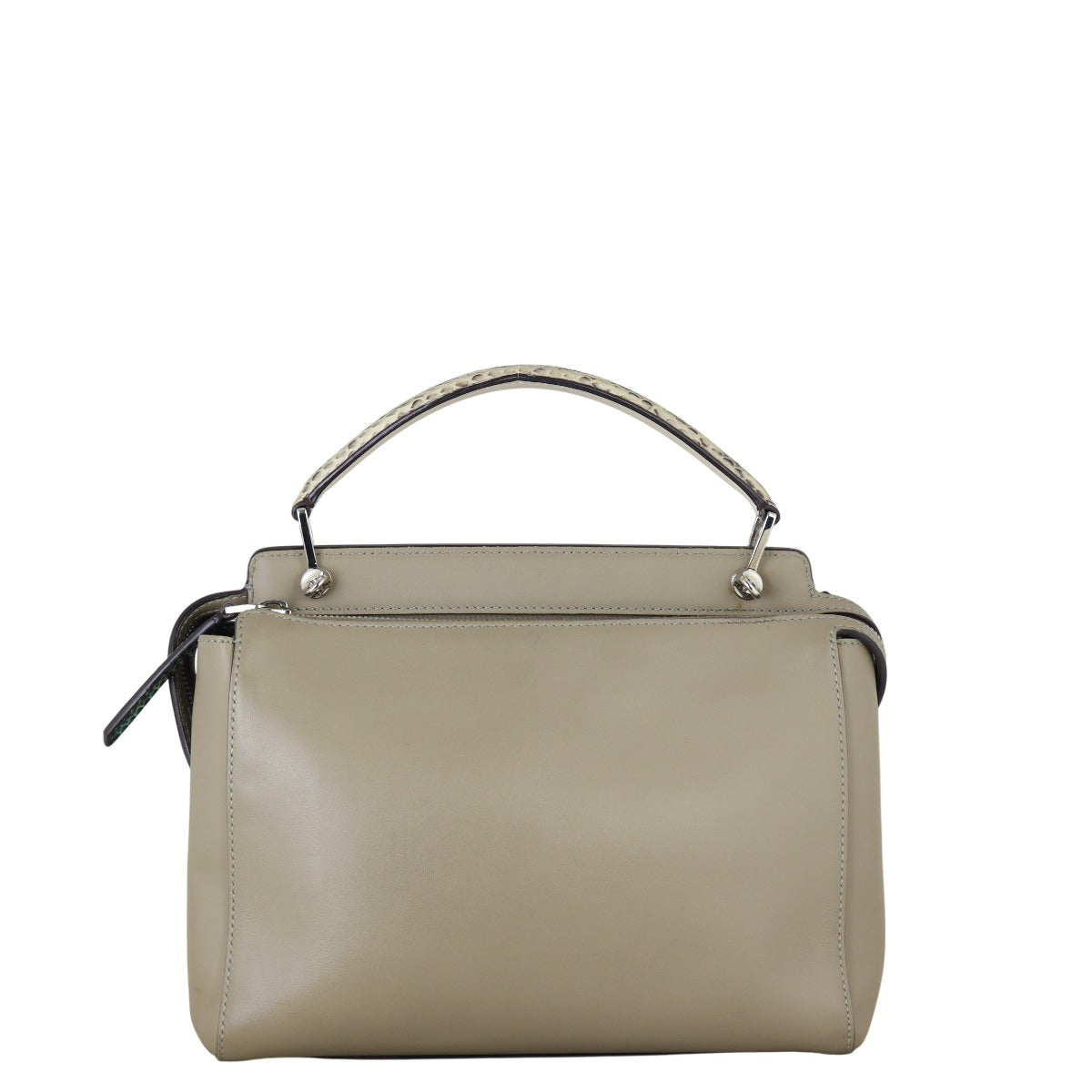 Fendi DotCom Top Handle Bag Python