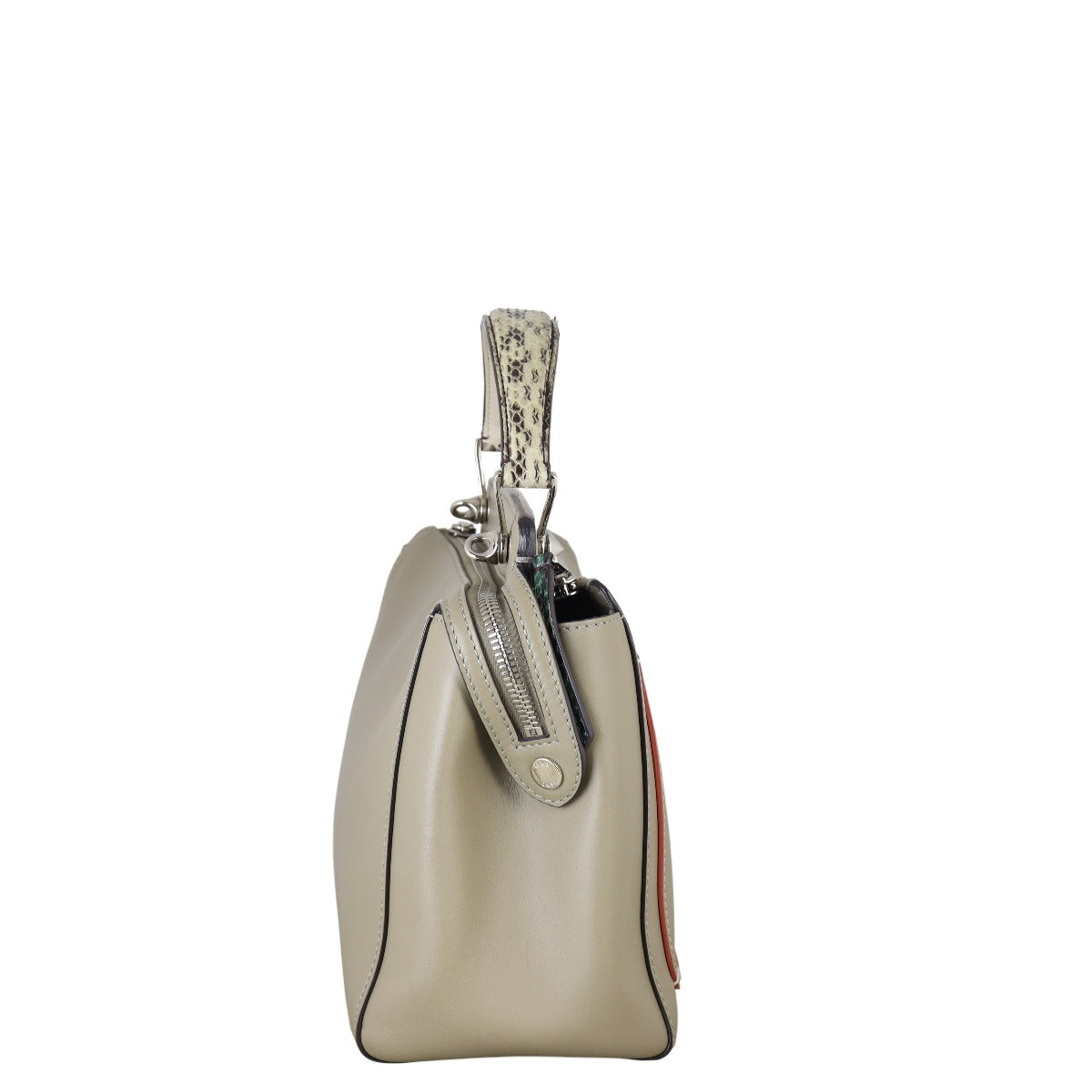 Fendi DotCom Top Handle Bag Python