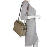 Fendi DotCom Top Handle Bag Python