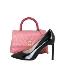 Chanel Coco Top Handle Mini Bag Chevron