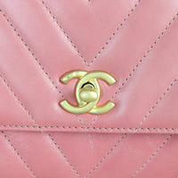 Chanel Coco Top Handle Mini Bag Chevron