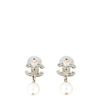 Chanel CC Pearl Drop Earrings