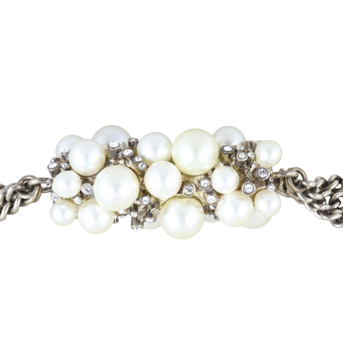 Chanel CC Pearl Chain Long Necklace