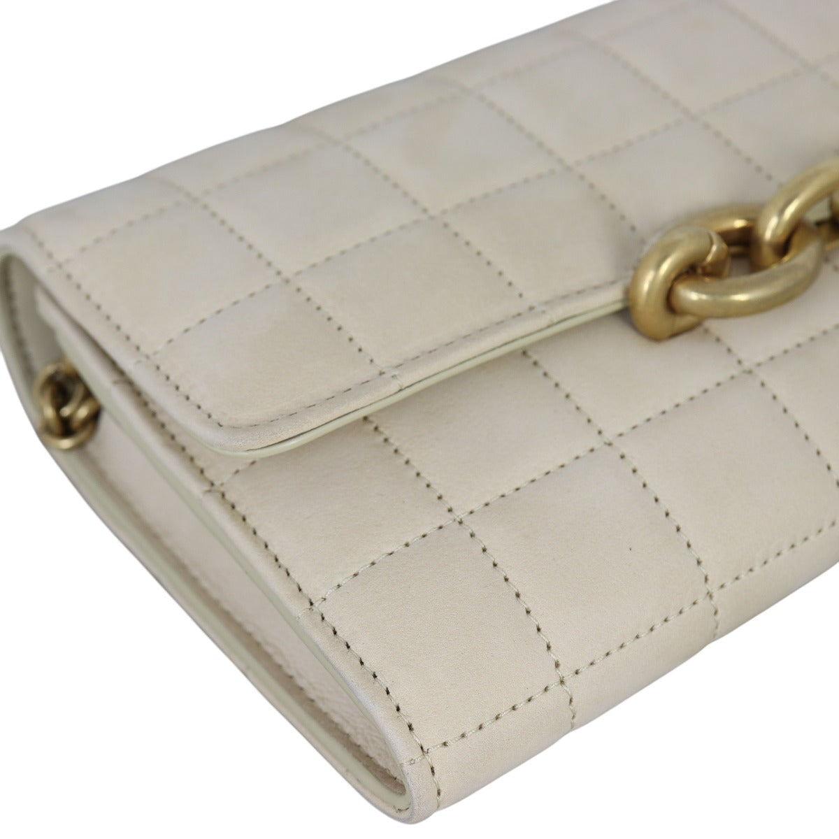 Saint Laurent Le Maillon Wallet On Chain Nubuck