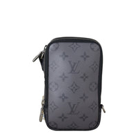 Louis Vuitton Double Phone Pouch Monogram Eclipse Reverse