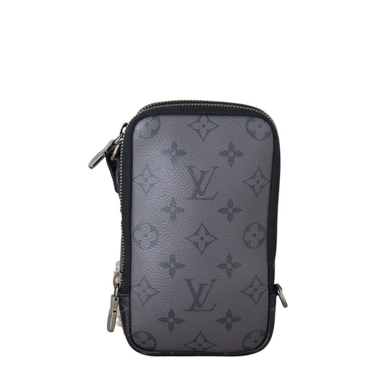 Louis Vuitton Double Phone Pouch Monogram Eclipse Reverse