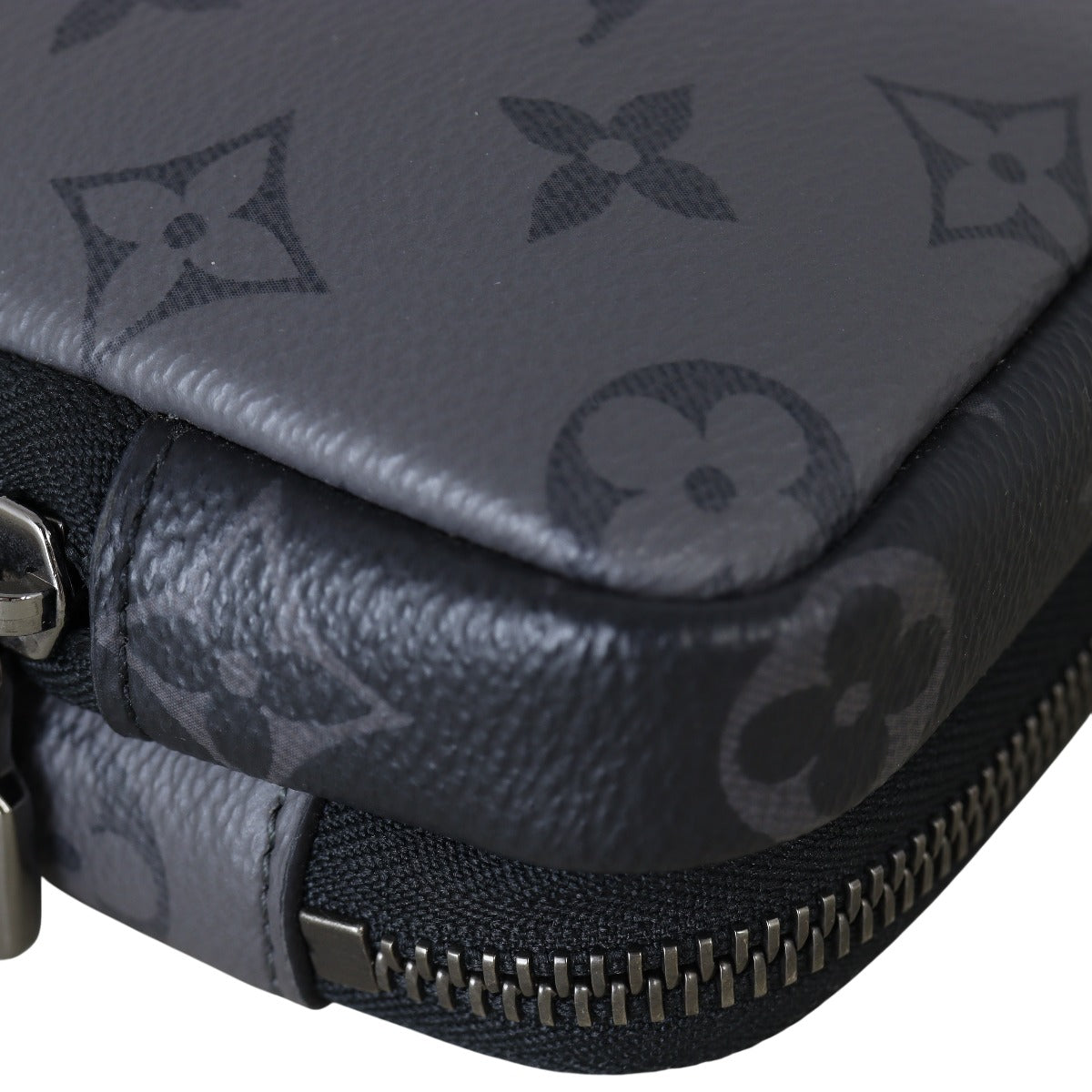 Louis Vuitton Double Phone Pouch Monogram Eclipse Reverse