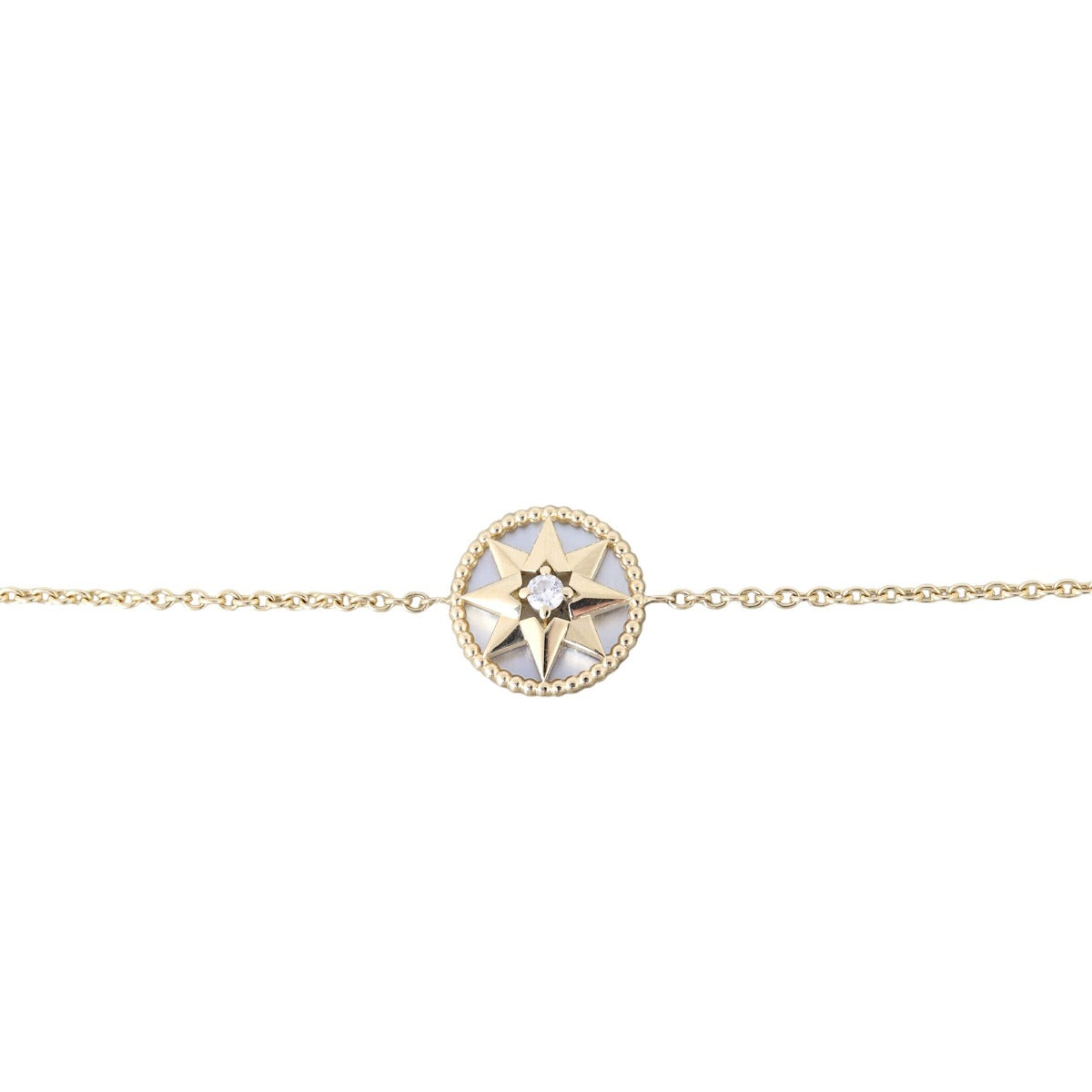 Dior Rose Des Vents Diamond Mother of Pearl 18k Yellow Gold