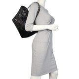 Chanel CC Perforated Tote Patent