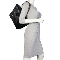 Chanel CC Perforated Tote Patent