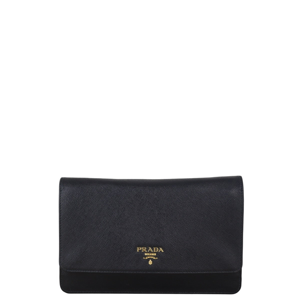 Prada Saffiano Metal Wallet on Strap