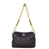 Chanel CC Quilted Lambskin Hobo