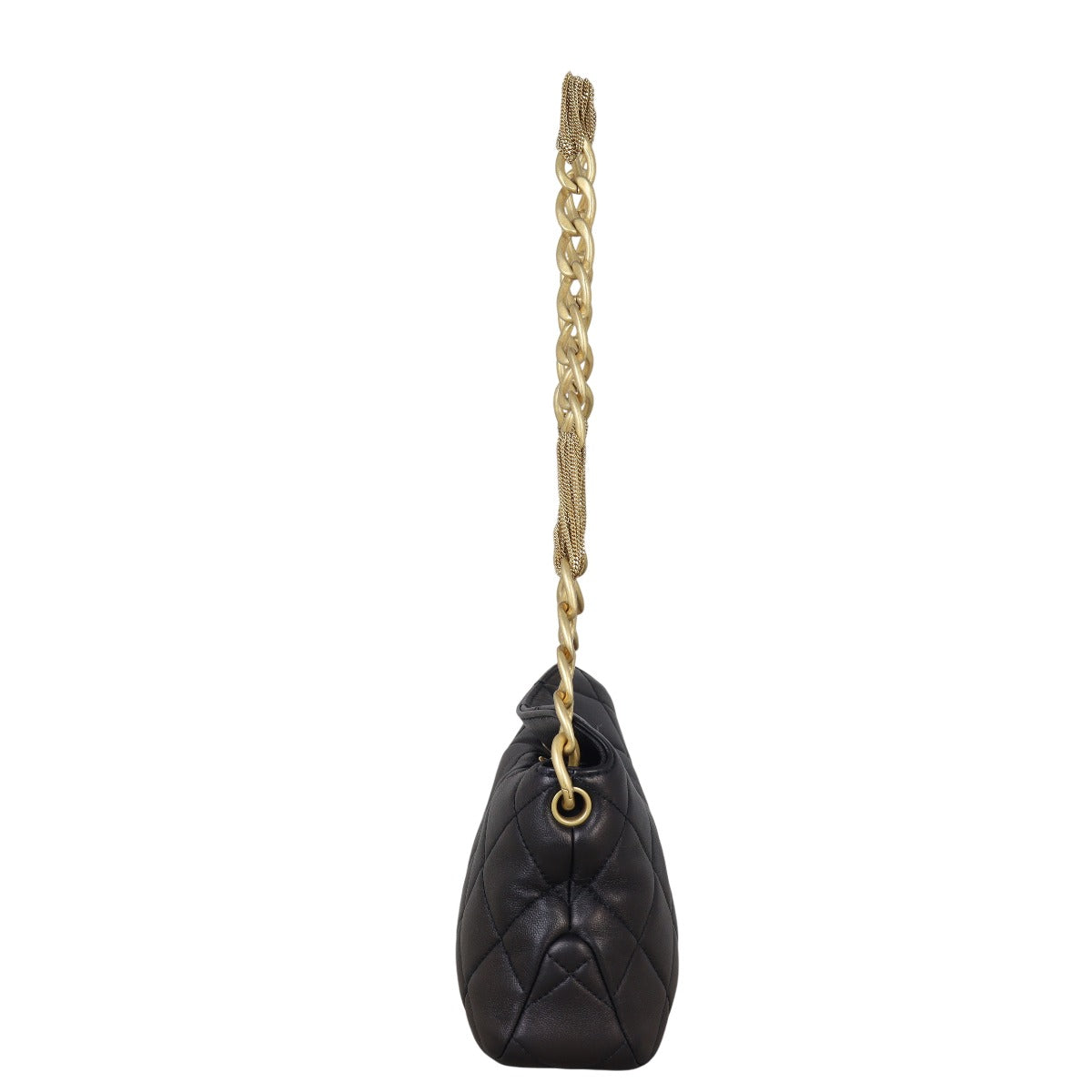 Chanel CC Quilted Lambskin Hobo