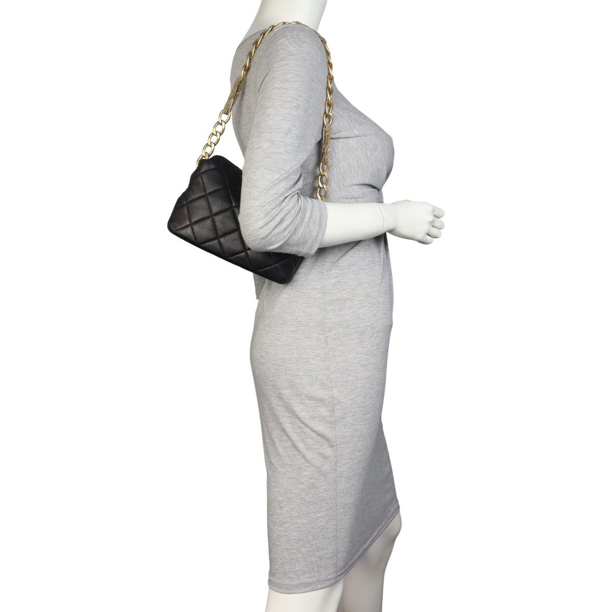 Chanel CC Quilted Lambskin Hobo