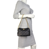 Chanel CC Quilted Lambskin Hobo
