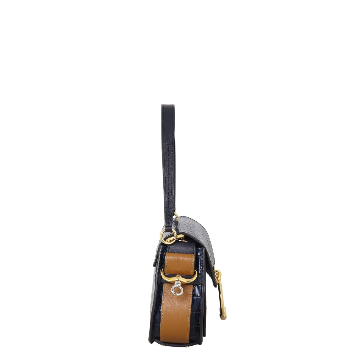 Chloe Tess Small Croc-Embossed