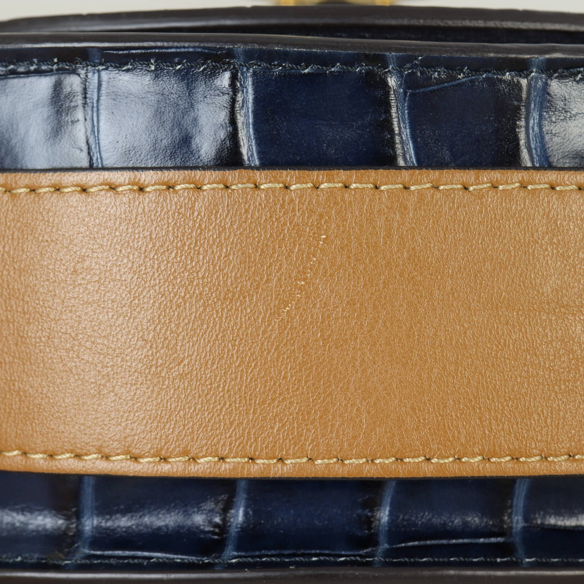 Chloe Tess Small Croc-Embossed