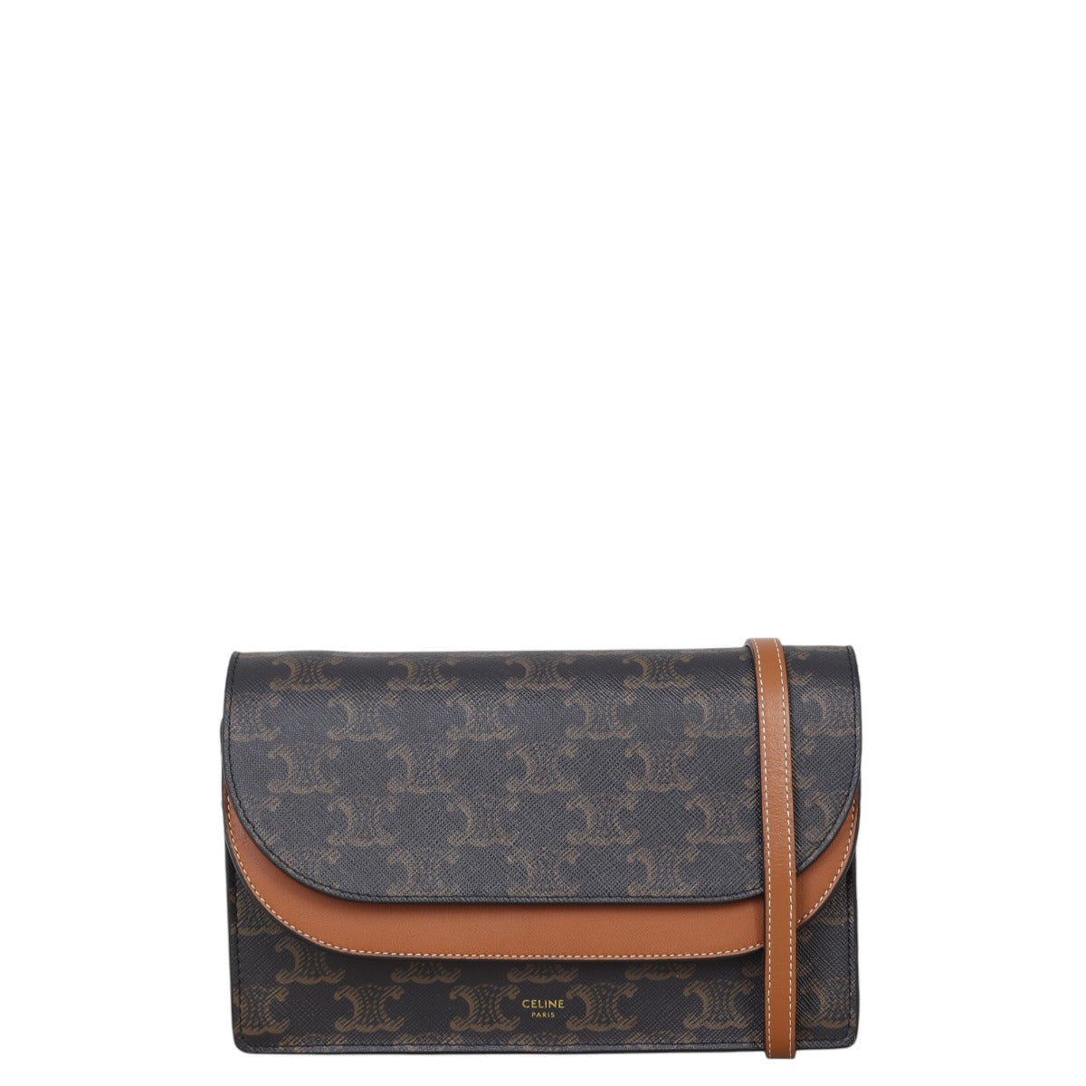 Celine Double Flap Wallet On Strap