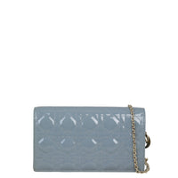 Dior Lady Dior Patent Cannage Pouch