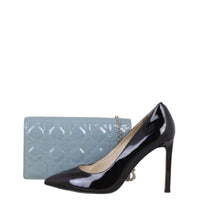 Dior Lady Dior Patent Cannage Pouch