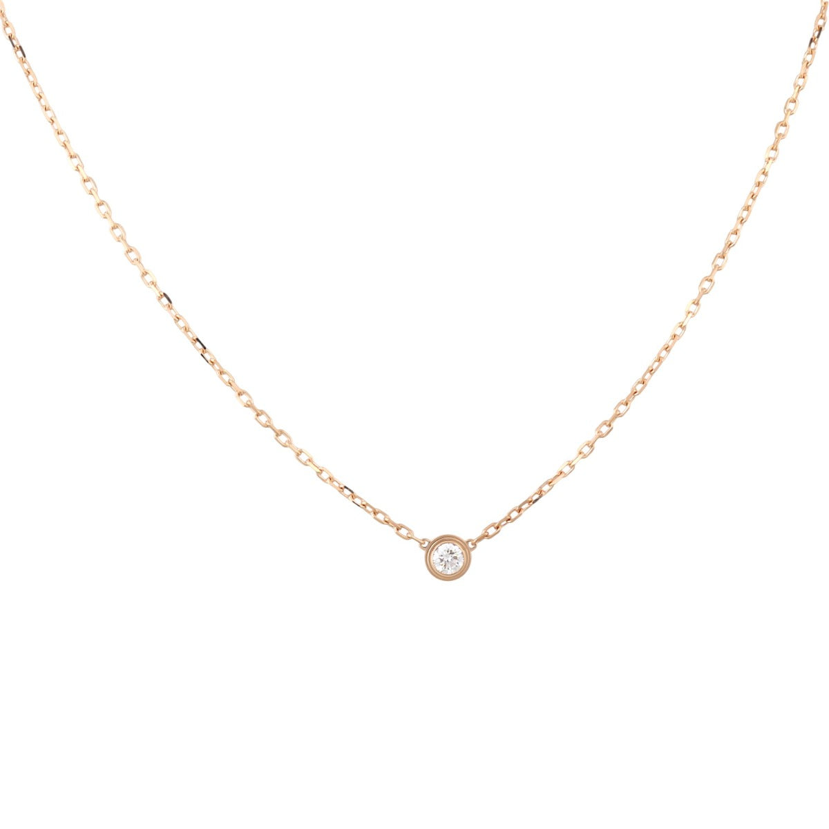 Cartier D’Amour Diamond 18k Rose Gold Necklace Small