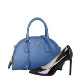 Prada Saffiano Lux Small Bowling Bag