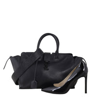 Saint Laurent Downtown Cabas Croc-Embossed