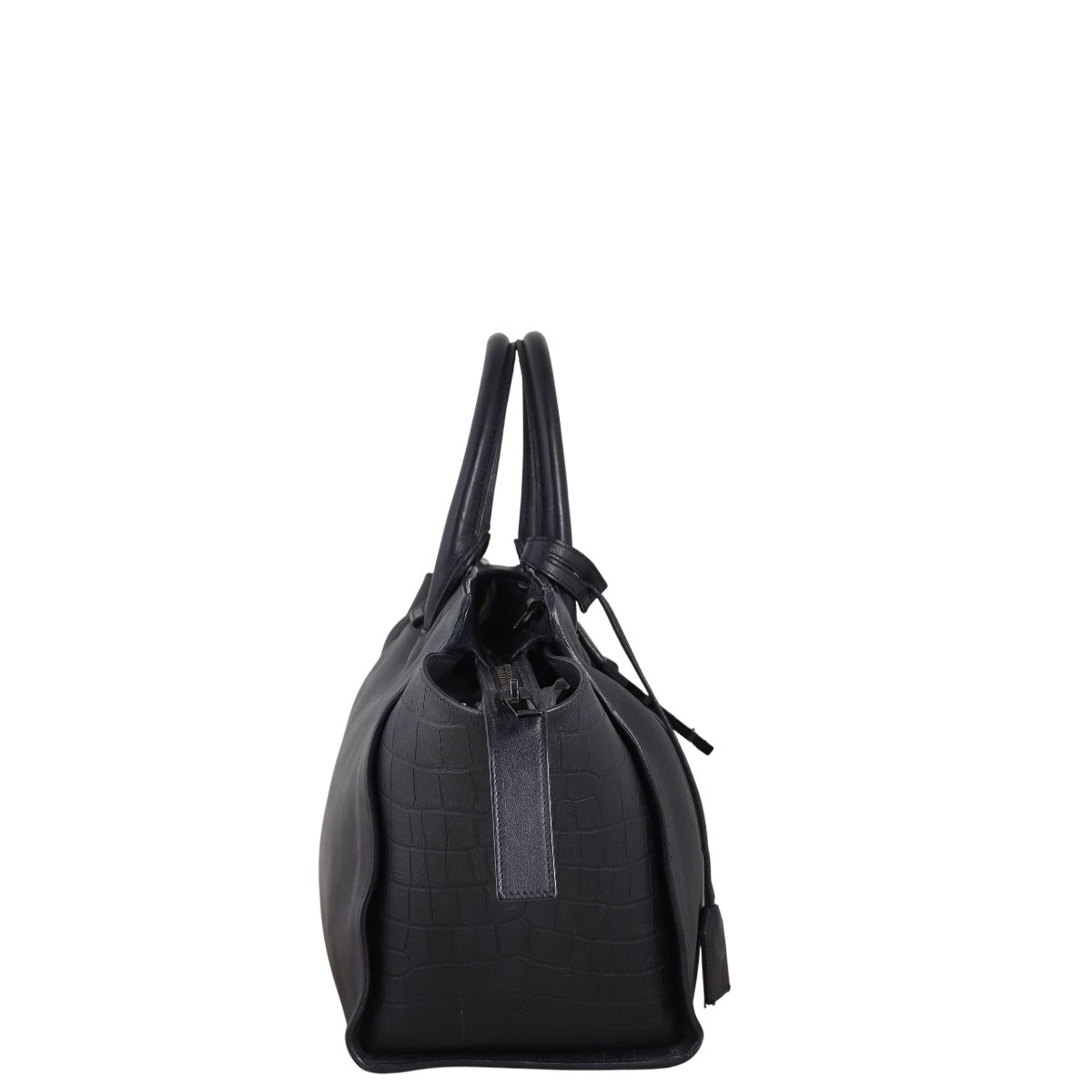 Saint Laurent Downtown Cabas Croc-Embossed