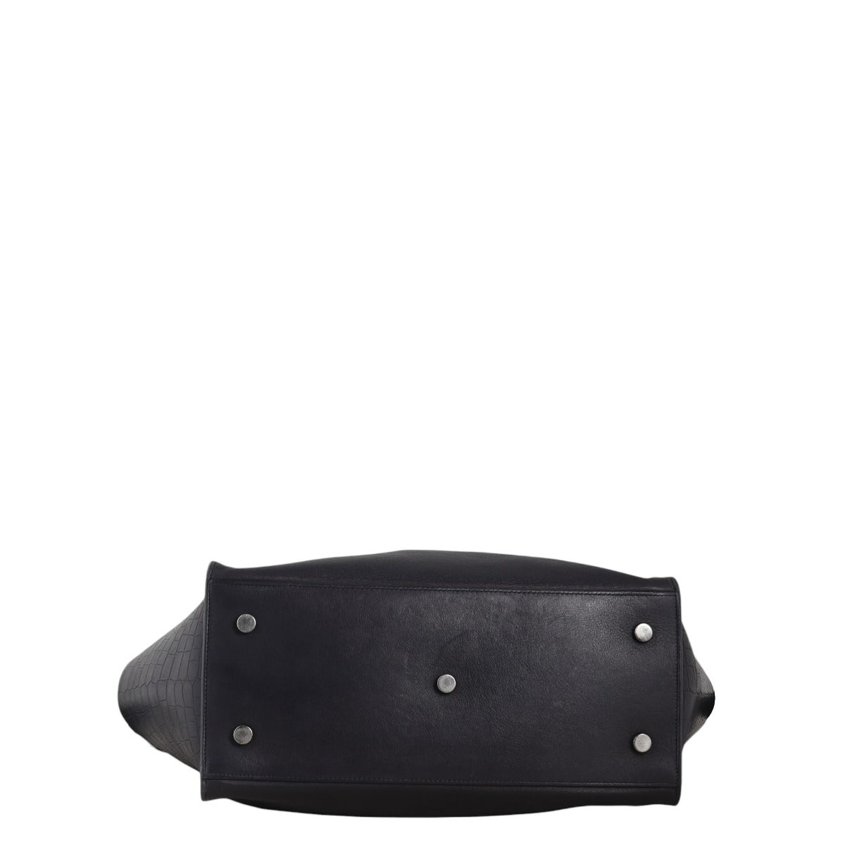 Saint Laurent Downtown Cabas Croc-Embossed