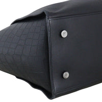 Saint Laurent Downtown Cabas Croc-Embossed